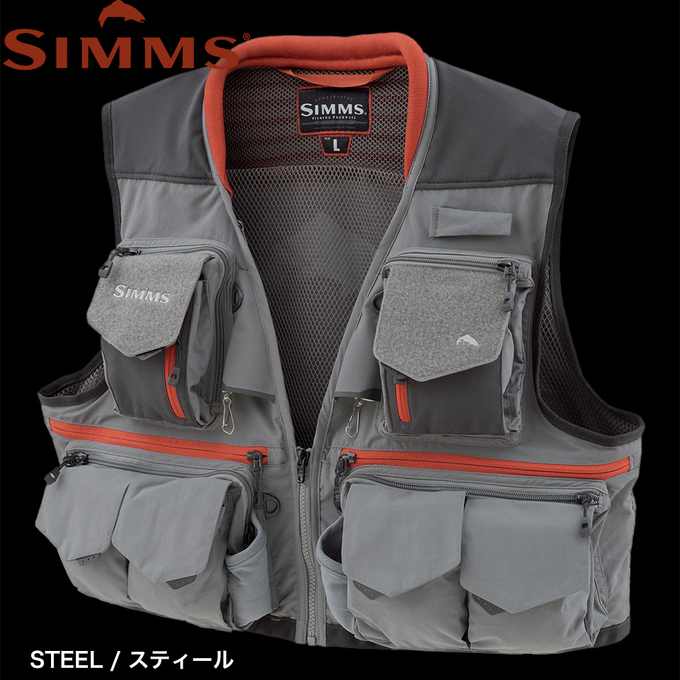 SIMMS シムス ガイドベスト M ☆フライフィッシング - フィッシング